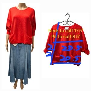 Zadig & Voltaire 3/4 Sleeve 100% Cashmere Sweater Size M